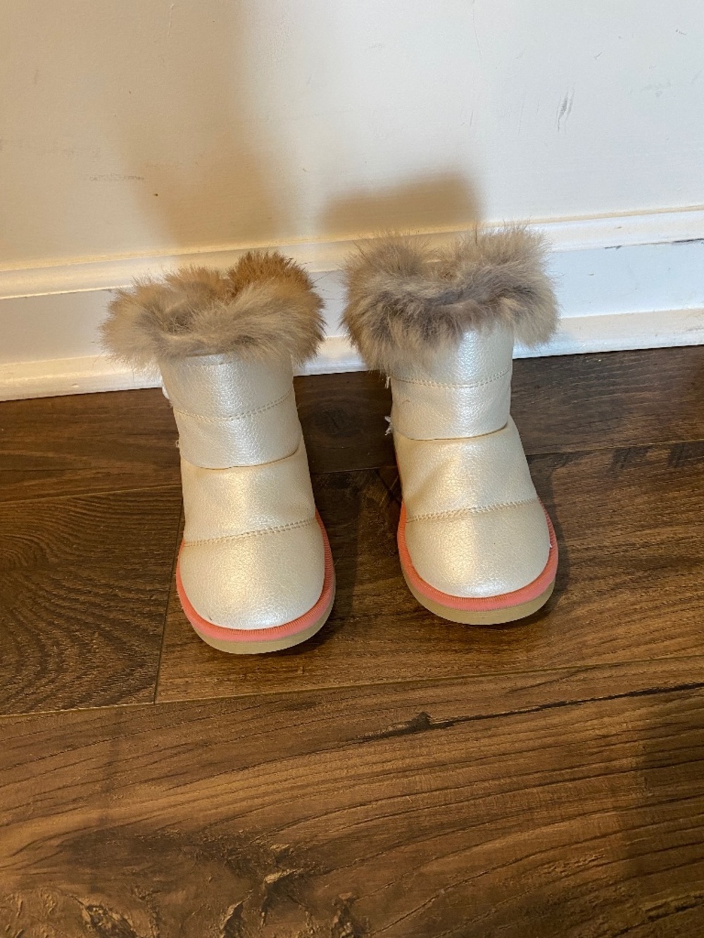 Toddler girl winter boots with fur